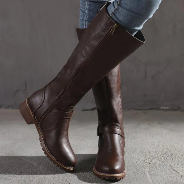 Rival® | Bottes Hautes Pour Femmes Avec Boucle et Talon