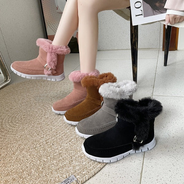 Delor® | Bottes chaudes et épaisses avec boucle et doublure en peluche